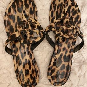 Tory Burch leopard Miller Sandals